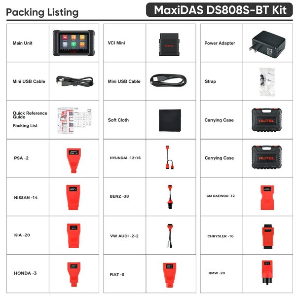 MaxiDAS DS808S-BT Kit