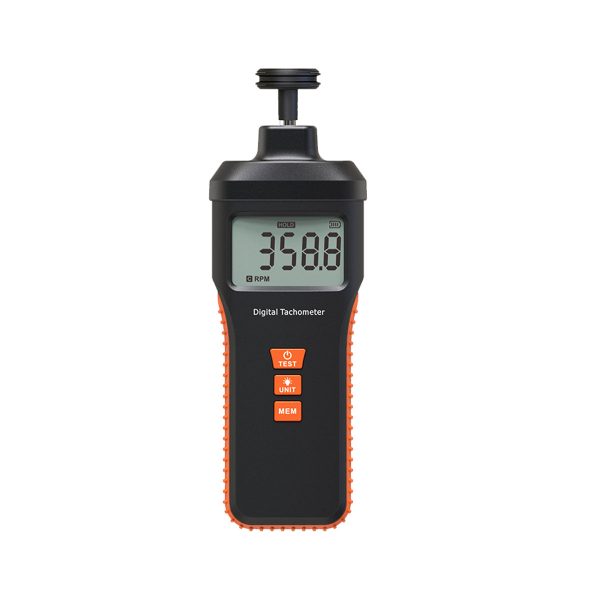 CMTOOL RPM Meter Digital Tachometer, 9.0-99999 RPM Gauge Kit, Handheld Contact and Non Contact Tachometer, High Precision
