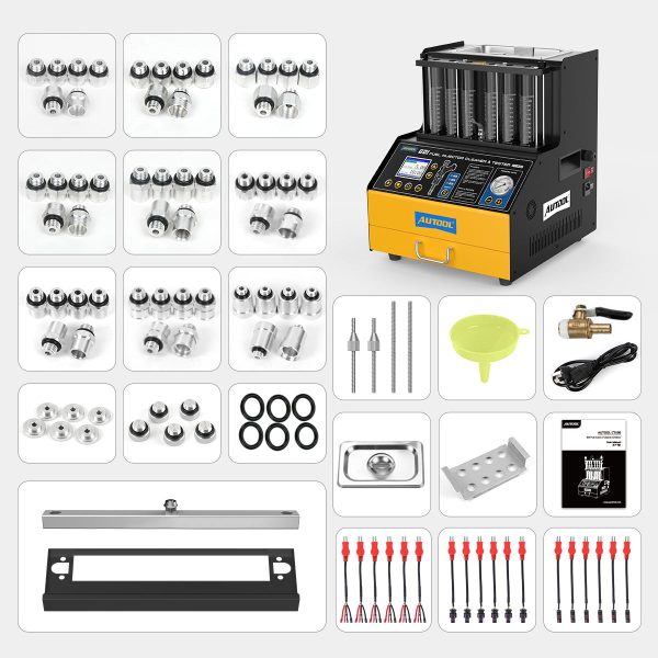 AUTOOL Automotive 6-Cylinder EFI,FSI,GDI Fuel Injector Cleaning Machine