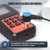 Ultrasonic Thickness Gauge Industrial Range 0.04-15.75"(1-400mm) for All Materials, Steel, Plastic, Glass, Aluminum, Copper, Metal Thickness Tester, 2.4" LCD Display (All Materials)