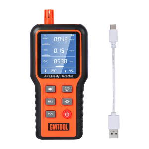 CMTOOL 5-in-1 Air Quality Monitor for CO2, HCHO and TVOC