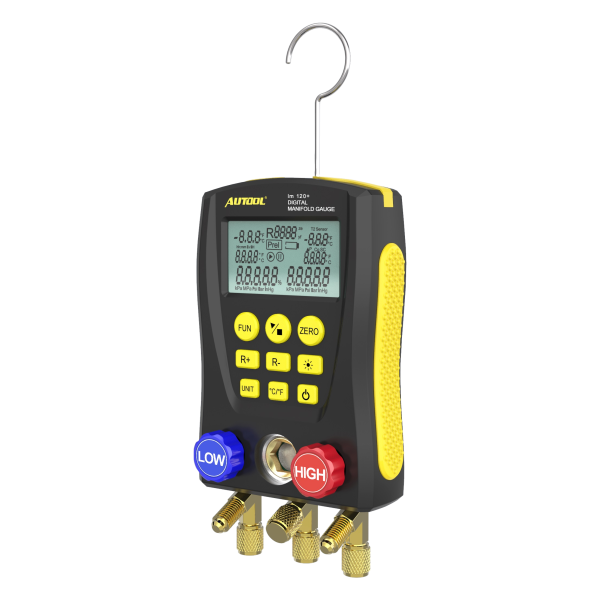 AUTOOL LM120+ Refrigerant Gauges Digital Hvac Gauges