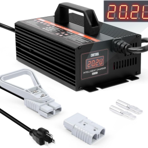 CMTOOL 24V 20A Lead-Acid Smart Battery Charger for Forklifts with LCD Display