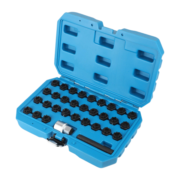 MRCARTOOL 32PCS Locking Wheel Nut Removal Tool for Benz
