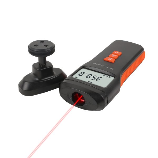 CMTOOL RPM Meter Digital Tachometer, 9.0-99999 RPM Gauge Kit, Handheld Contact and Non Contact Tachometer, High Precision