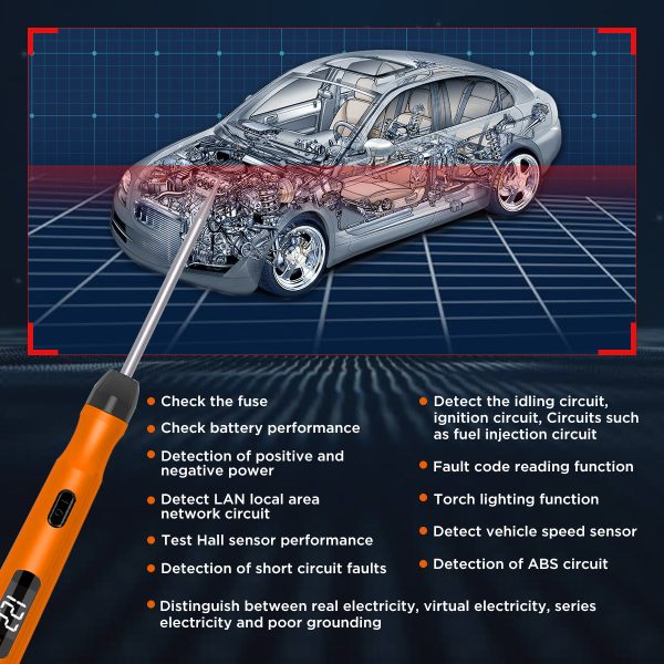 CMTOOL P50 multifunctional vehicle voltage tester 12v