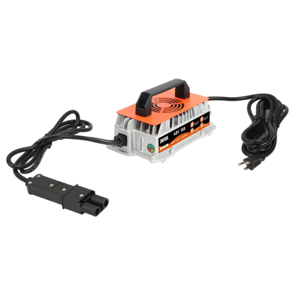 CMTOOL 48V 18A Golf Cart Battery Charger for Club Car, 1250W Smart Automatic Trickle Charger, 3-Pin Round Plug, IP67 Waterproof, for 48V Lead-Acid Batteries
