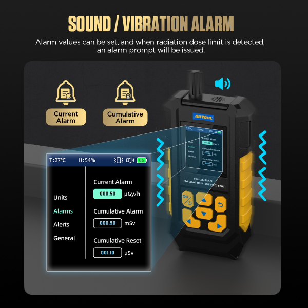 AUTOOL ND300 Geiger Counter Nuclear Radiation Detector Portable Handheld Beta Gamma X-ray