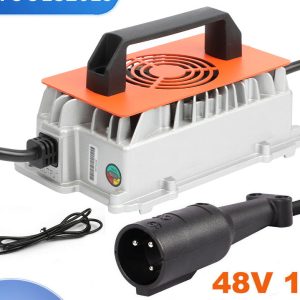 CMTOOL 48V 18A Golf Cart Smart Battery Charger for Club Car with OBC Bypass Leads
