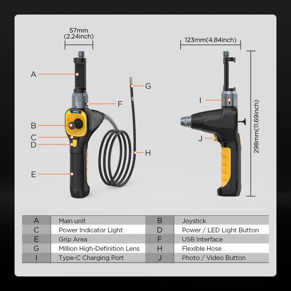 AUTOOL SVB303 Borescope Inspection Camera