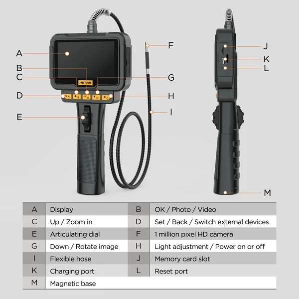 AUTOOL SVB208 Two-Way Articulating Automotive Borescope