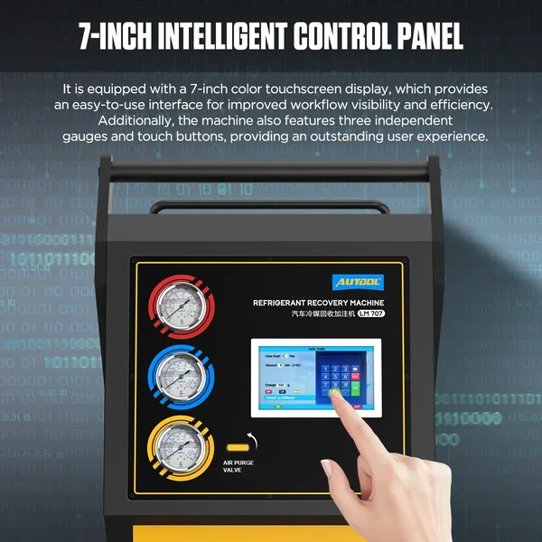 AUTOOL LM707 Automatic R134a Recovery and Recharge Machine