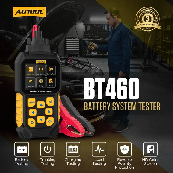 AUTOOL BT460 Automotive Battery Tester with Load Test