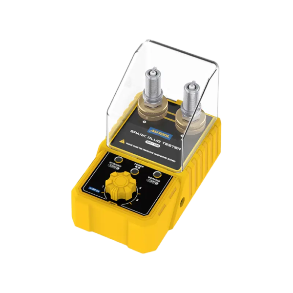 AUTOOL SPT105 Dual-Socket Spark Plug Tester, Adjustable Height, Up to 6000 RPM