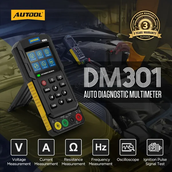 AUTOOL DM301 Automotive Multimeter with Oscilloscope