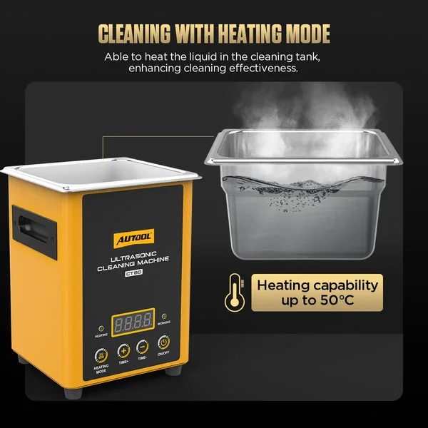 AUTOOL CT80 1.6 L Heated Ultrasonic Parts Cleaner