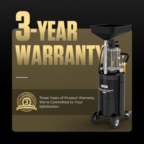 AUTOOL OD750 100 L Pneumatic Oil Extractor and Drainer with 12 L Sight Cup