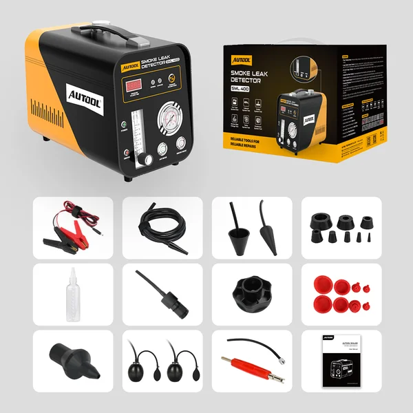 AUTOOL SML400 Digital Automotive Smoke Tester with 180-Second Pressure Hold