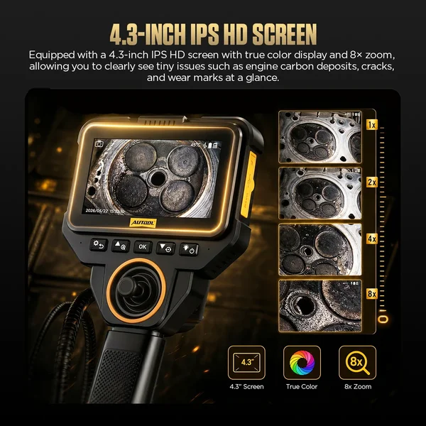 AUTOOL V82 6.25 mm Four-Way Articulating Borescope