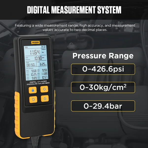 AUTOOL PT610 Digital Engine Compression Tester
