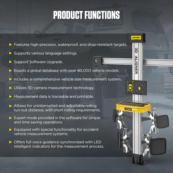 AUTOOL XC503 Fixed-Column 3D Wheel Alignment Machine
