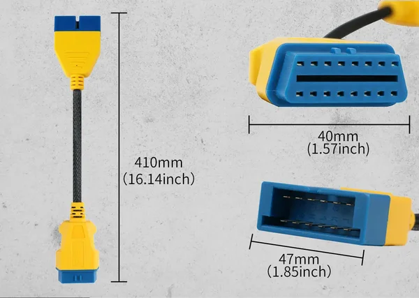AUTOOL GM 12-Pin to 16-Pin 41cm OBD2 Adapter Cable