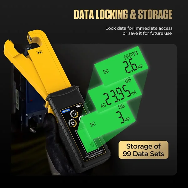 AUTOOL BT270 Automotive Leakage Current Clamp Meter – 0mA-60A AC/DC