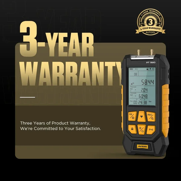 AUTOOL PT520 Dual-Port Differential Pressure Gauge