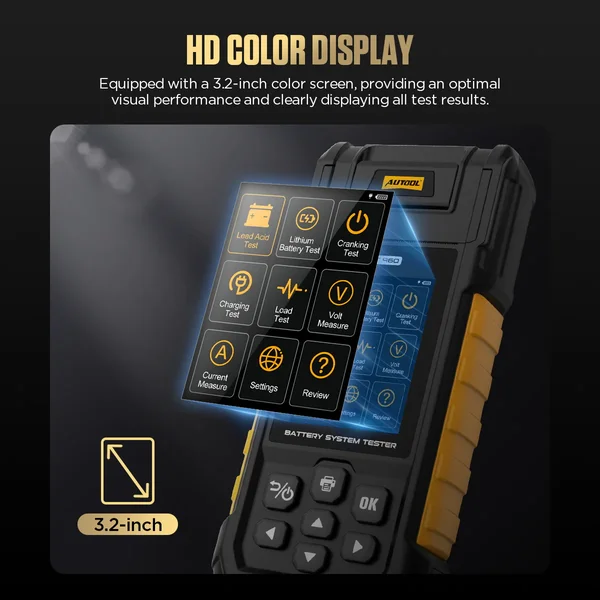 AUTOOL BT960 Lithium & Lead-Acid Automotive Battery Tester
