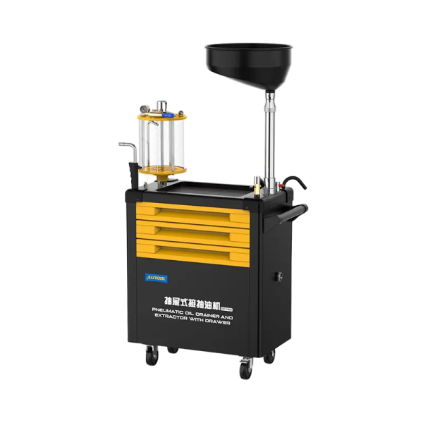 AUTOOL OD760 80 L Pneumatic Oil Extractor and Drainer Station with 61-Piece Tool Set