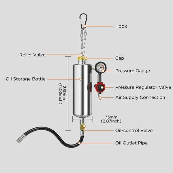 AUTOOL C100 On-Car Fuel and Intake System Cleaning Tool