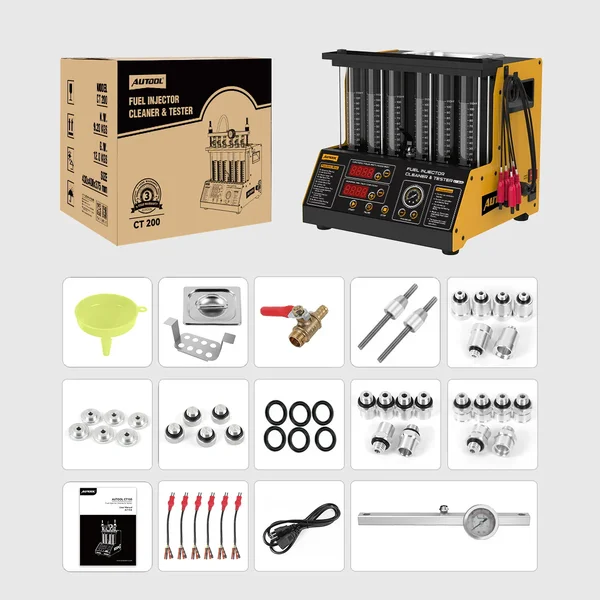 AUTOOL CT200 6-Cylinder Fuel Injector Cleaner and Tester