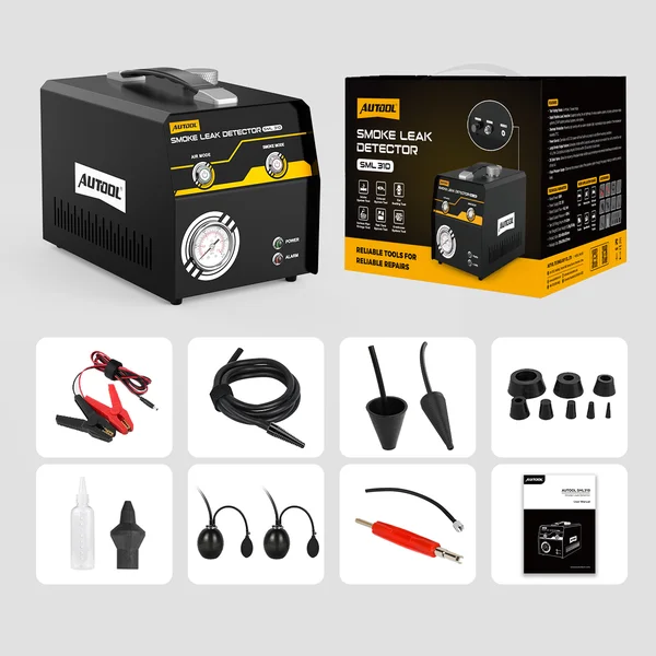 AUTOOL SML310 Automotive Smoke Leak Detector with Mechanical Pressure Gauge