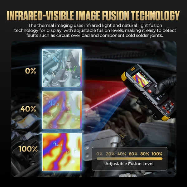 AUTOOL DM208 True RMS Digital Multimeter with Thermal Imaging