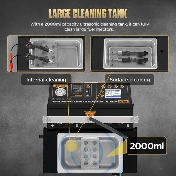 AUTOOL CT500 6-Cylinder GDI/EFI/FSI Fuel Injector Cleaner and Tester