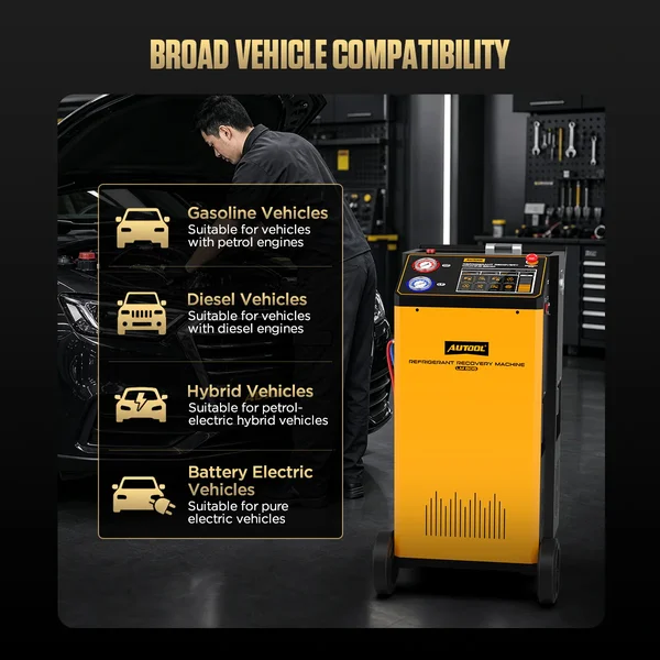 AUTOOL LM806 R134a Recovery, Recharge & A/C Line Flushing Workstation