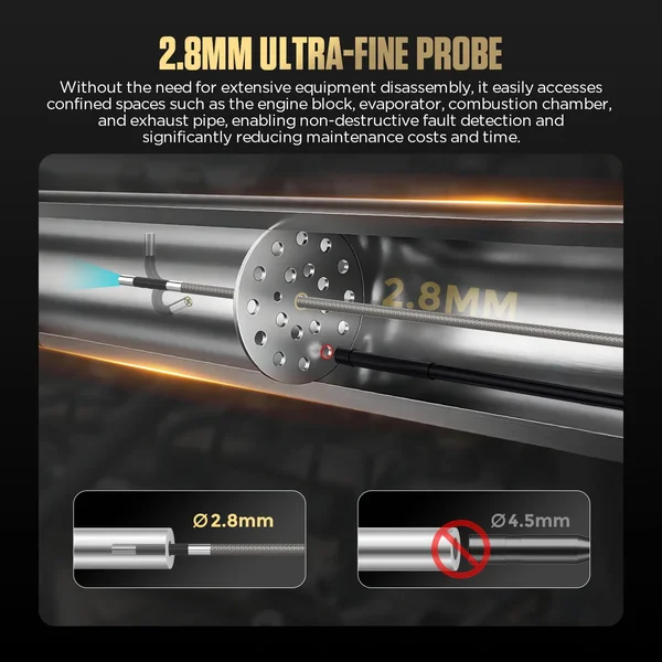 AUTOOL V86 2.8 mm Two-Way Articulating Borescope