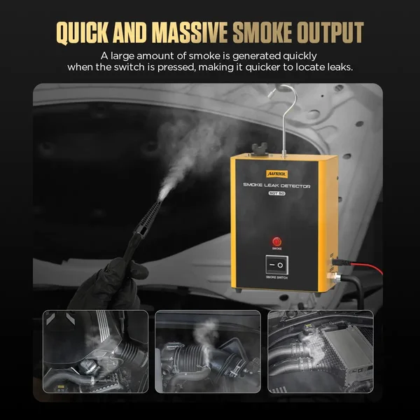 AUTOOL SDT50 Automotive Smoke Leak Detector with Built-In Air Pump