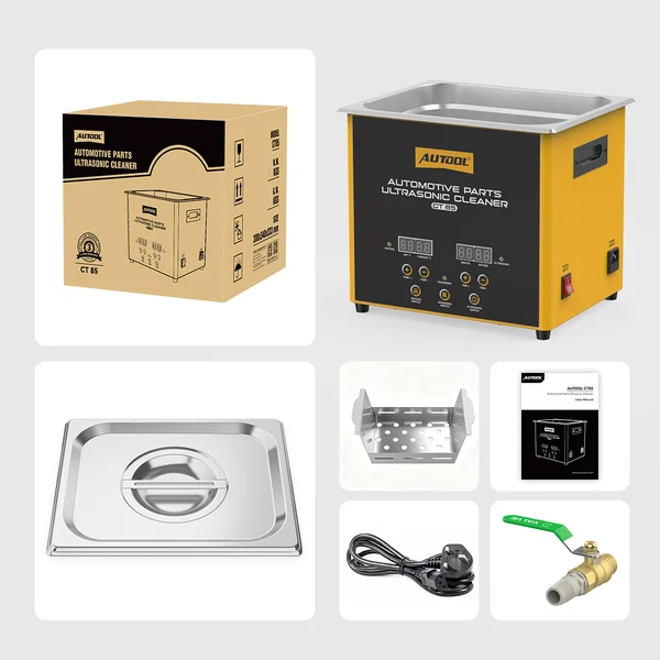 AUTOOL CT85 10 L 4-Transducer Heated Ultrasonic Parts Cleaner