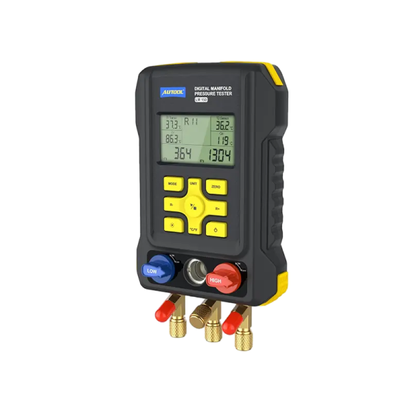 AUTOOL LM150 Digital Manifold Gauge with 93-Refrigerant Database