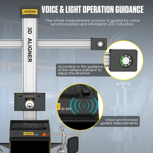 AUTOOL XC505 3D Wheel Alignment Machine with Mobile Workstation