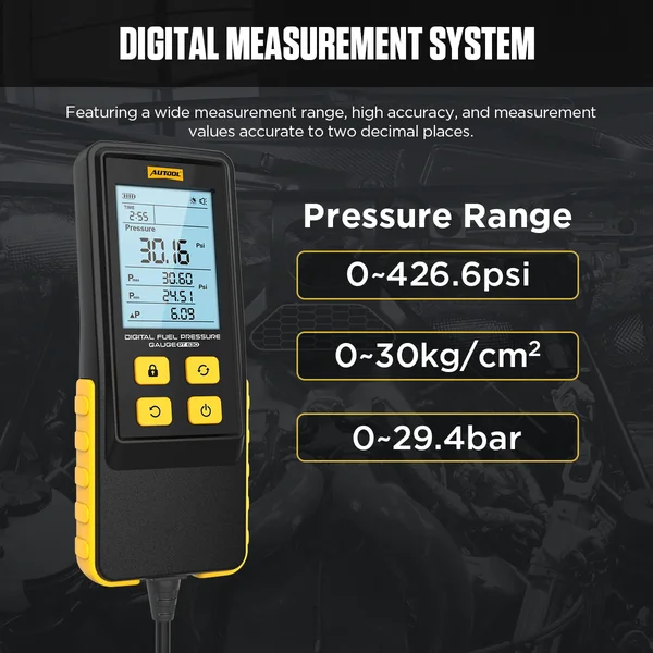 AUTOOL PT630 Digital Automotive Fuel Pressure Gauge