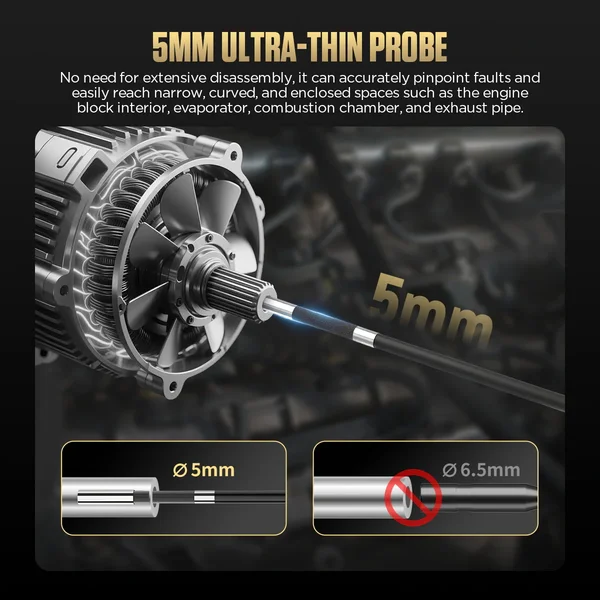 AUTOOL SVB305 5.5 mm Two-Way Articulating Automotive Borescope