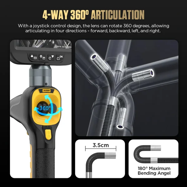 AUTOOL SVB308 Four-Way Articulating Automotive Borescope