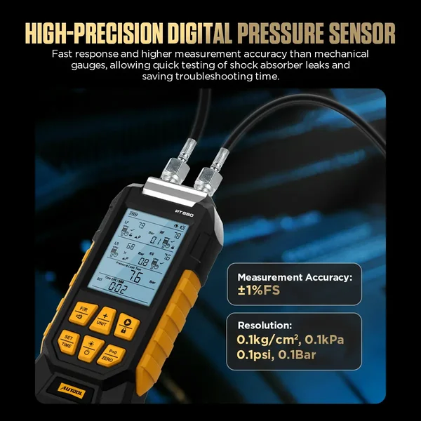 AUTOOL PT680 Dual-Channel Air Suspension Pressure Tester