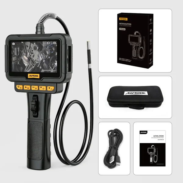 AUTOOL SVB305 5.5 mm Two-Way Articulating Automotive Borescope