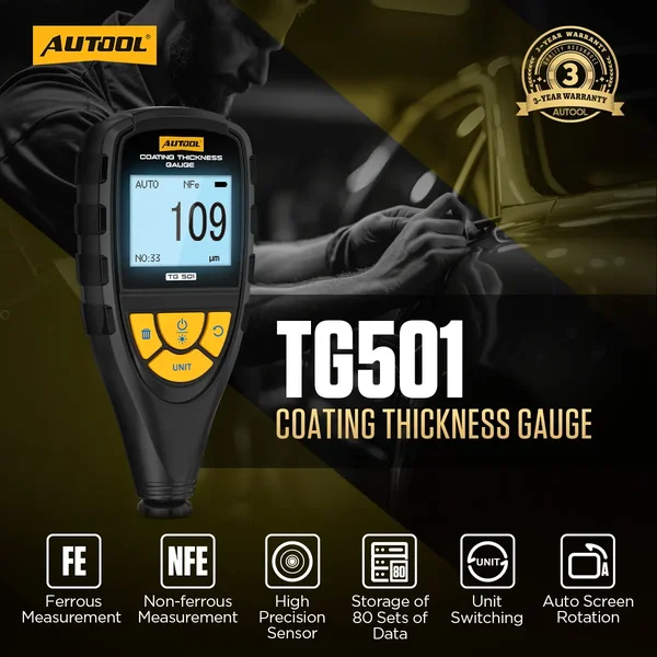 AUTOOL TG501 Automotive Coating Thickness Gauge