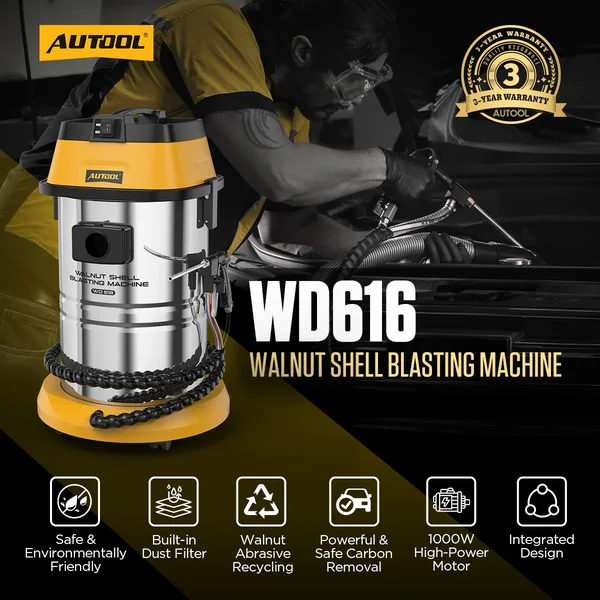 AUTOOL WD616 Walnut Blasting Machine