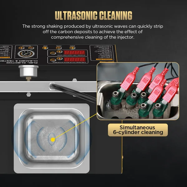 AUTOOL CT200 6-Cylinder Fuel Injector Cleaner and Tester