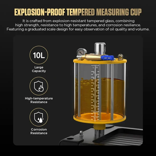 AUTOOL OD760 80 L Pneumatic Oil Extractor and Drainer Station with 61-Piece Tool Set